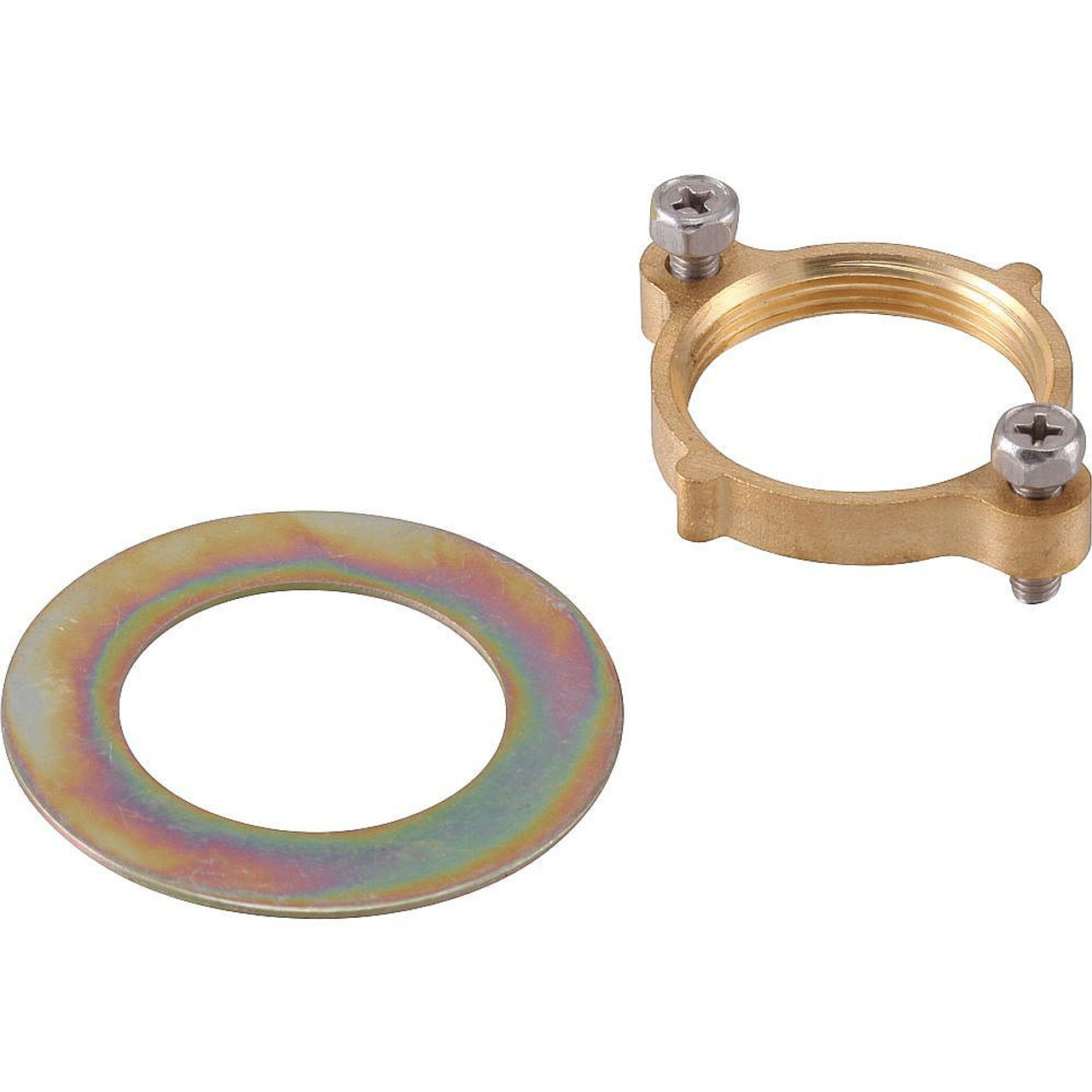 Washer, Nut and Screws in Polished Chrome Washer, Nut and Screws in Polished Chrome