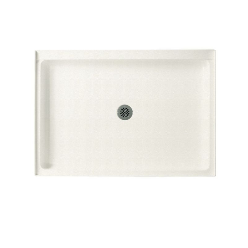 42.375-in W x 34.188-in D x 5.5-in H Solid Surface Shower Base in Tahiti Ivory