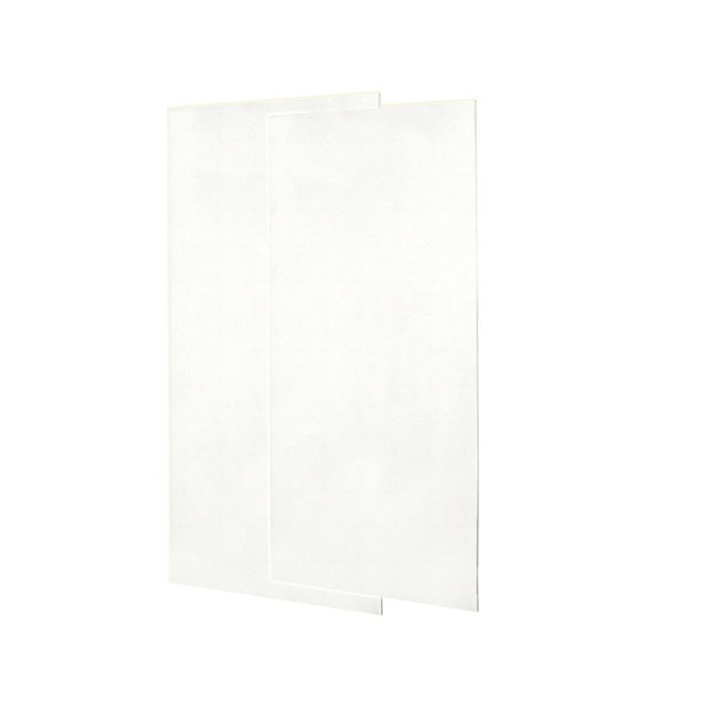 Swan SS-3696-2-011 36-in W x 96-in H Solid Surface Shower Wall Panel in Tahiti White