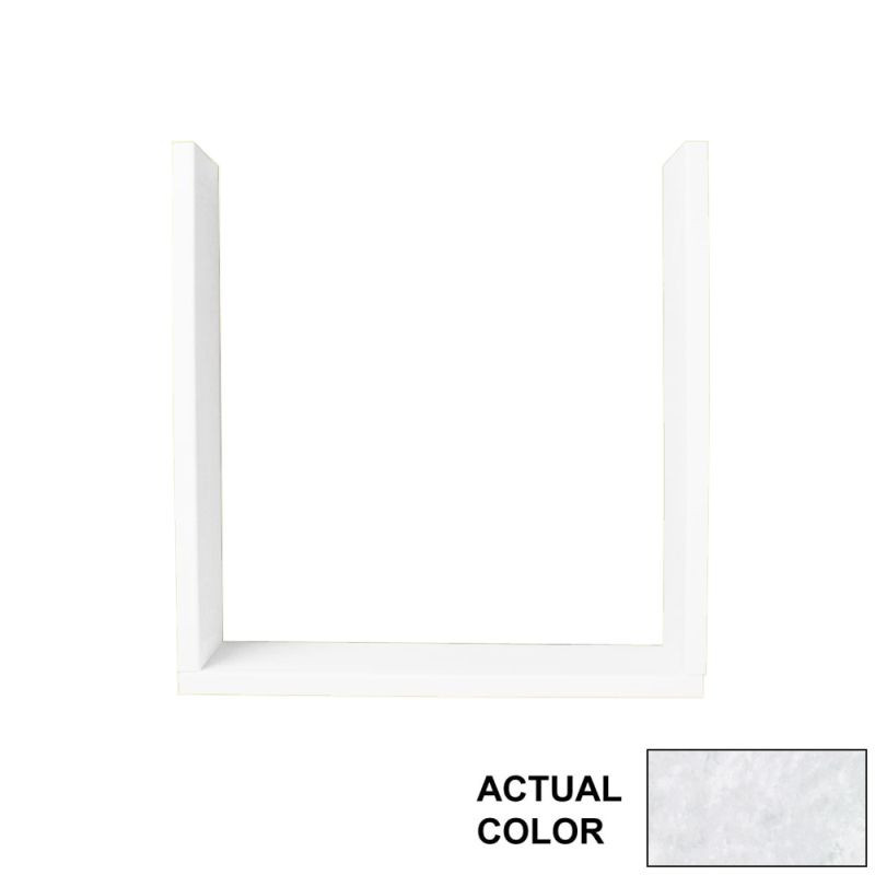 10-in D x 36-in W x 36-in H Solid Surface Window Trim Kit in Ice