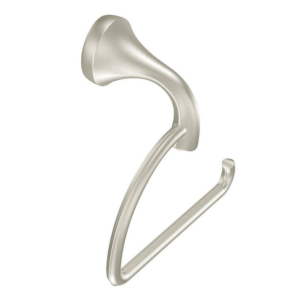 Single Post Toilet Paper Holder in Brushed Nickel Single Post Toilet Paper Holder in Brushed Nickel