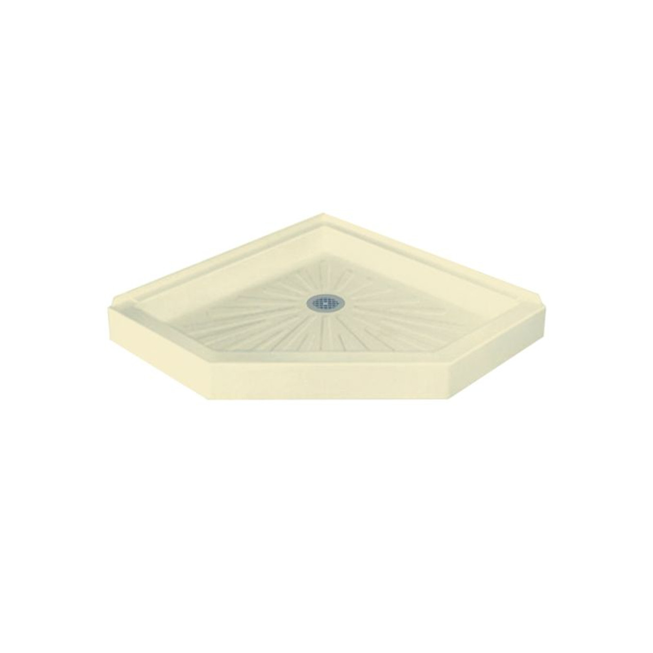 36-in L x 36-in W x 4.5-in H Corner Shower Base in Bone 36-in L x 36-in W x 4.5-in H Corner Shower Base in Bone