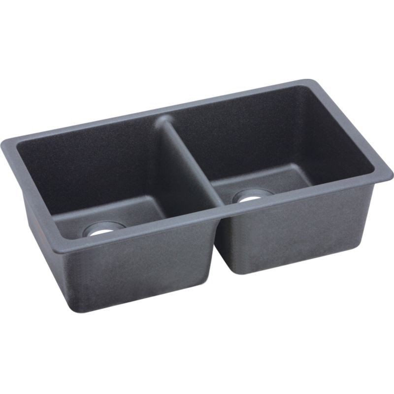 Double Bowl Undermount Sink in Dusk Gray