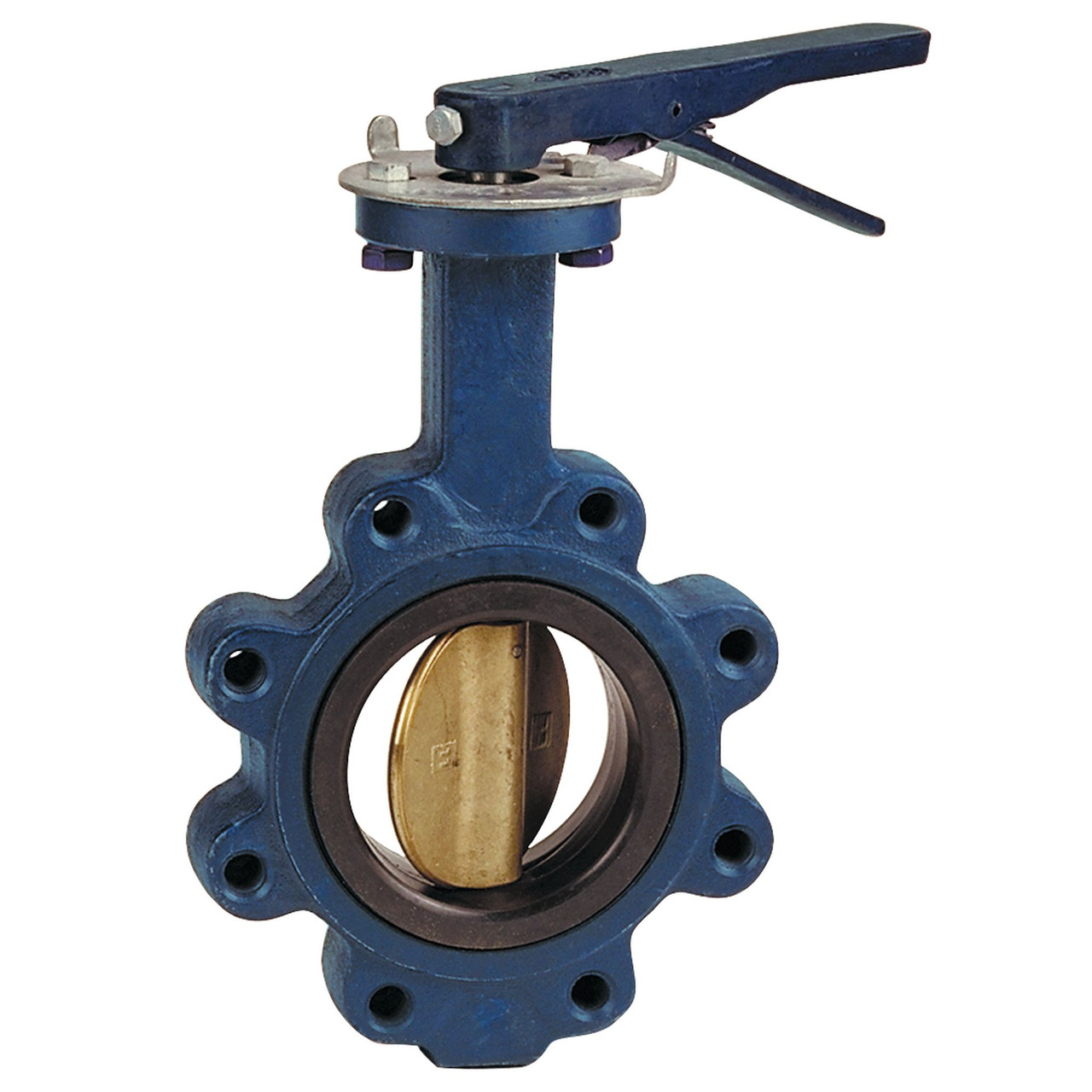 N200235LH 8 LUG/EPDM/AL BRZ W/LH DE, Butterfly Valve - Cast Iron, 200 PSI, International, N200235