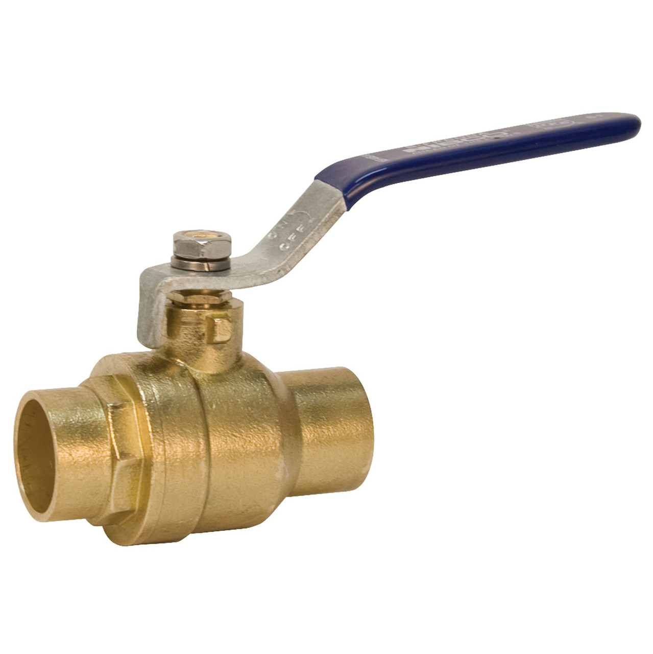 SFP600A 11/4 600PSI SOLDER FULL PORT BV, Ball Valve - Brass, Two-Piece, Full Port, C x C, S-FP-600A