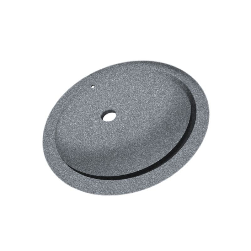 16-in D x 22.5-in W x 5.5-in H Solid Surface Undermount Bathroom Sink in Night Sky