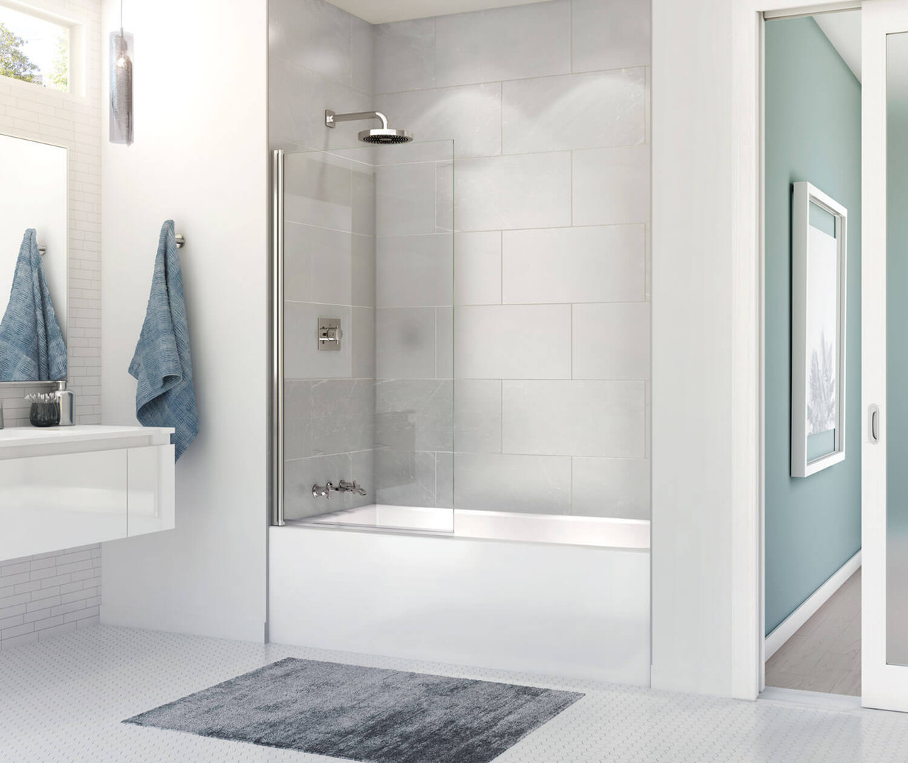 60in x 30in x 14in Rectangular Acrylic Alcove Soaking Bathtub with Left Hand Drain, Integrated Tiling Flange and Skirt, in White 60in x 30in x 14in Rectangular Acrylic Alcove Soaking Bathtub with Left Hand Drain, Integrated Tiling Flange and Skirt, in White