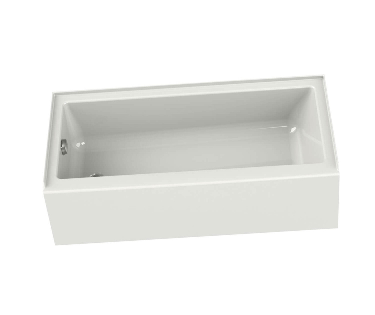 60in x 30in x 14in Rectangular Acrylic Alcove Soaking Bathtub with Left Hand Drain, Integrated Tiling Flange and Skirt, in White 60in x 30in x 14in Rectangular Acrylic Alcove Soaking Bathtub with Left Hand Drain, Integrated Tiling Flange and Skirt, in White