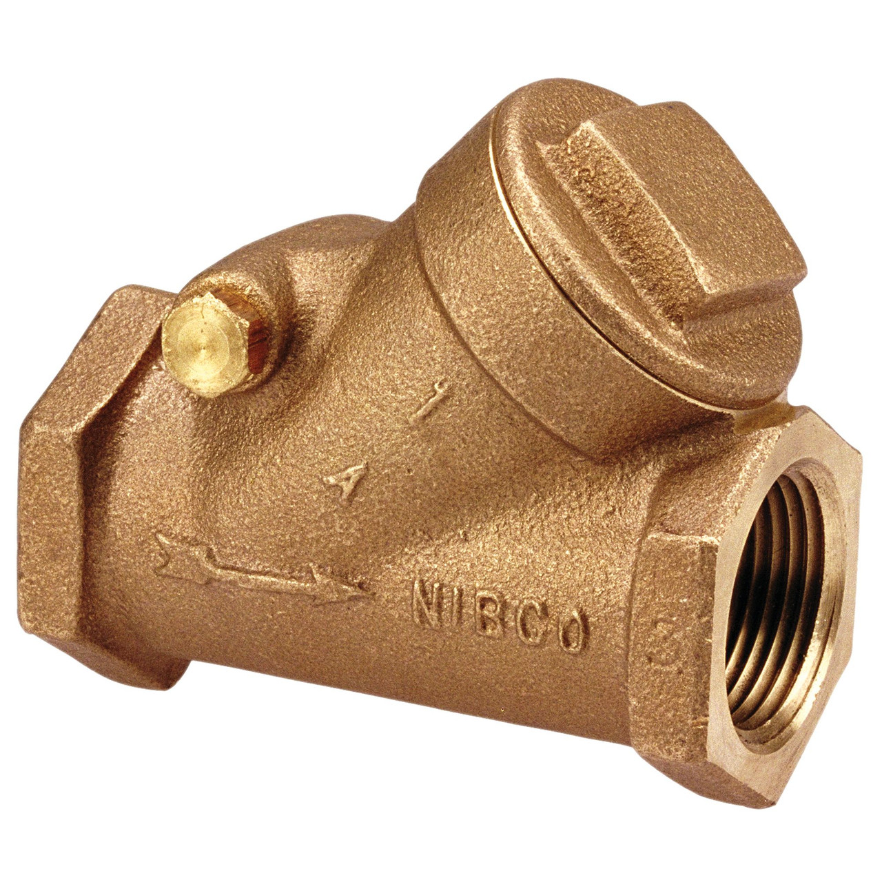 T413Y 3/4 THD 125# CHECK PTFE DISC, Check Valve - Bronze, PTFE Seat Disc, Threaded Ends, T-413-Y  - Box of 10