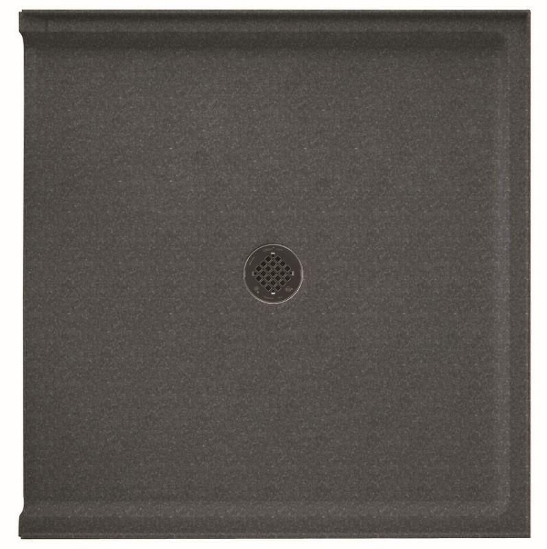 38.375-in D x 37.188-in W x 3.75-in H Solid Surface Shower Base in Night Sky