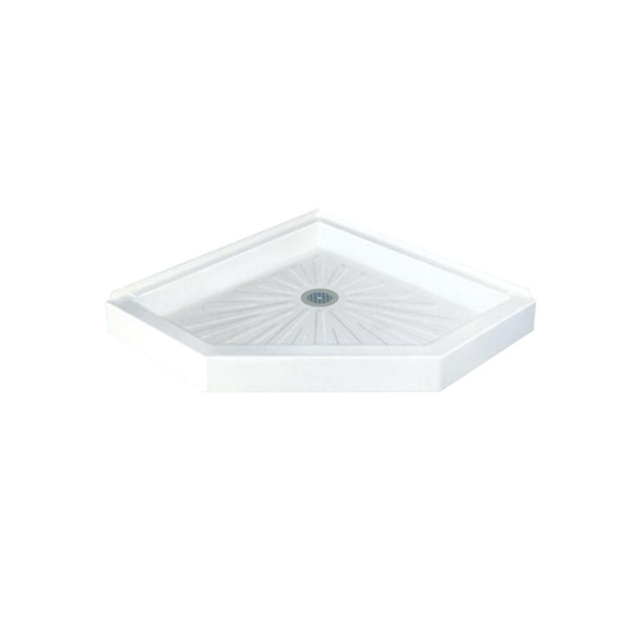 3636CM 36-in L x 36-in W x 4.5-in H Corner Shower Base in White 3636CM 36-in L x 36-in W x 4.5-in H Corner Shower Base in White