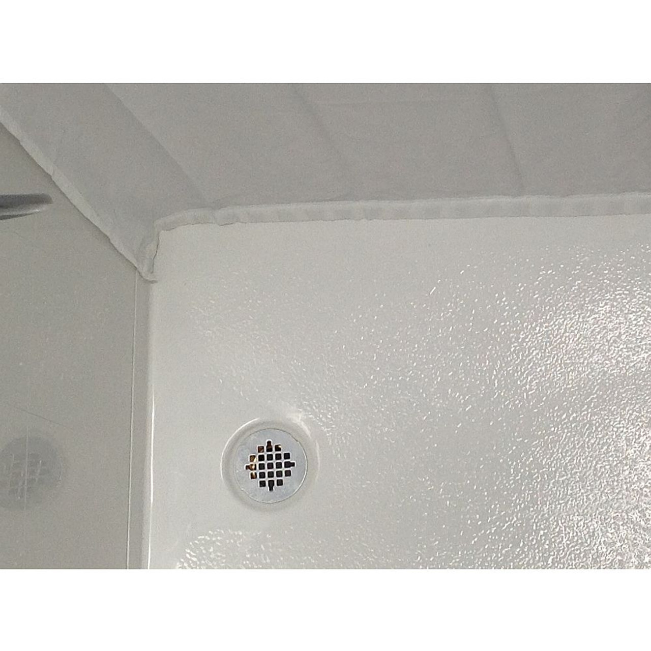 42in x 72in Premium Nylon Curtain with Weighted Tape - Antimicrobial - Fire Code Compliant