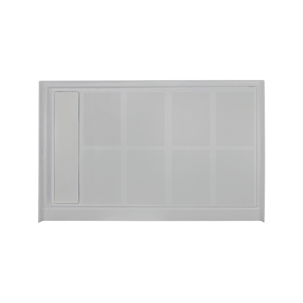 Linear FL6032R-32 48-in x 32-in Rectangular Alcove Shower Base with Left Hand Drain in Cameo
