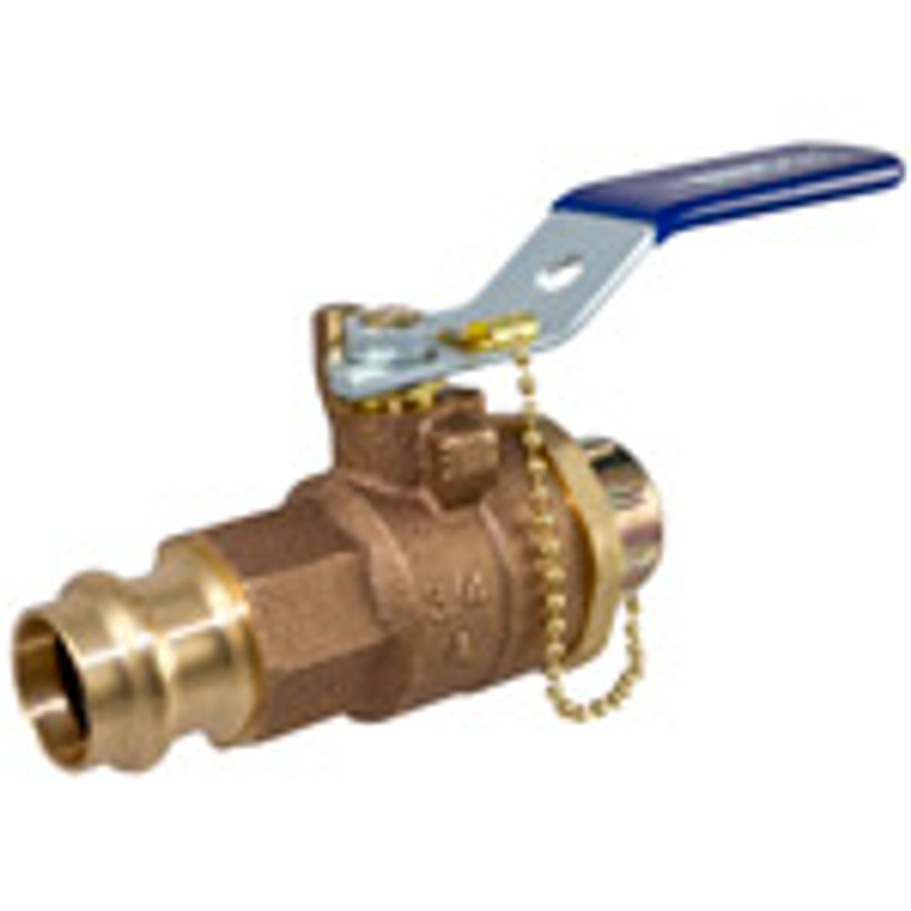 Nibco NF843C8-B10 PC58570HC 3/4 PRS BALL VALVE PXHOSE, Ball Valve - Bronze, 250 PSI, Hose Connection, PC585-70-HC