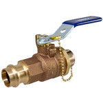 NF843C6-B50 PC58570HC 1/2 PRS BALL VALVE PXHOSE, Ball Valve - Bronze, 250 PSI, Hose Connection, PC585-70-HC