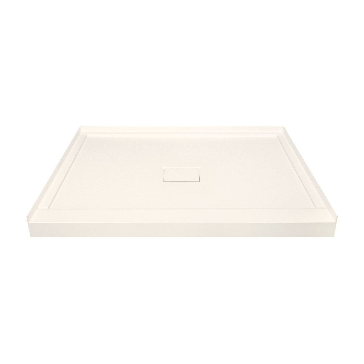 Transolid FLU3636C-32 Ultra Low Threshold 36-in x 36-in Single Shower Base With Center Drain in Cameo