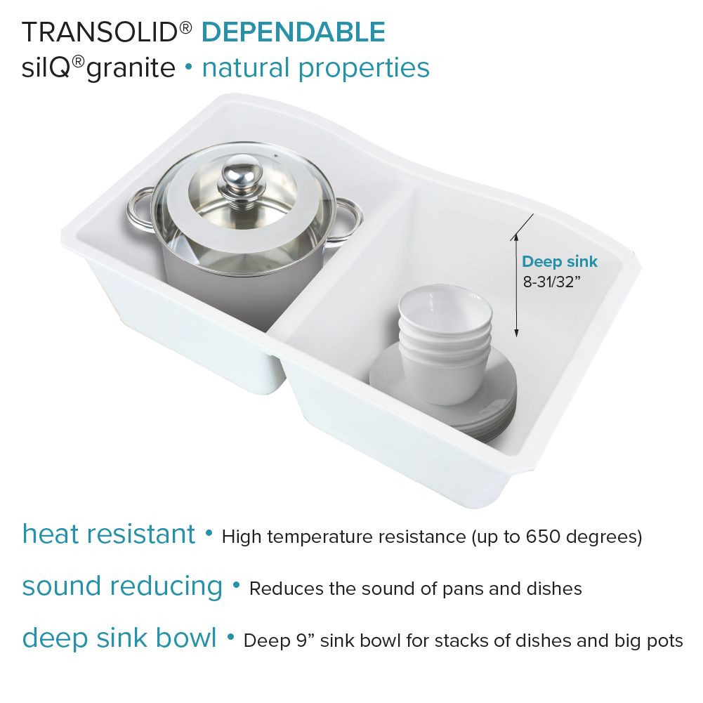 Aversa AUDE3219-01-KIT Radius All-In-One Undermount Kitchen Sink Kit