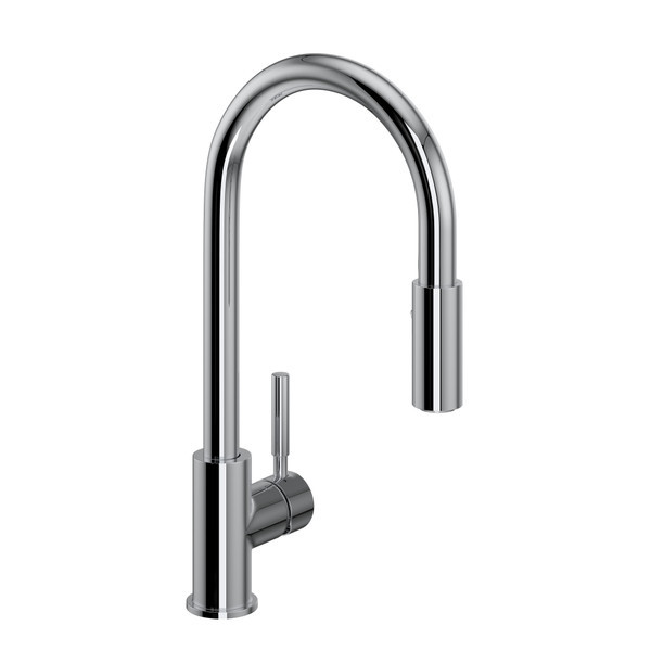 R7520APC Lux Side Handle Stainless Steel Pulldown Kitchen Faucet with Lever Handle, Polished Chrome