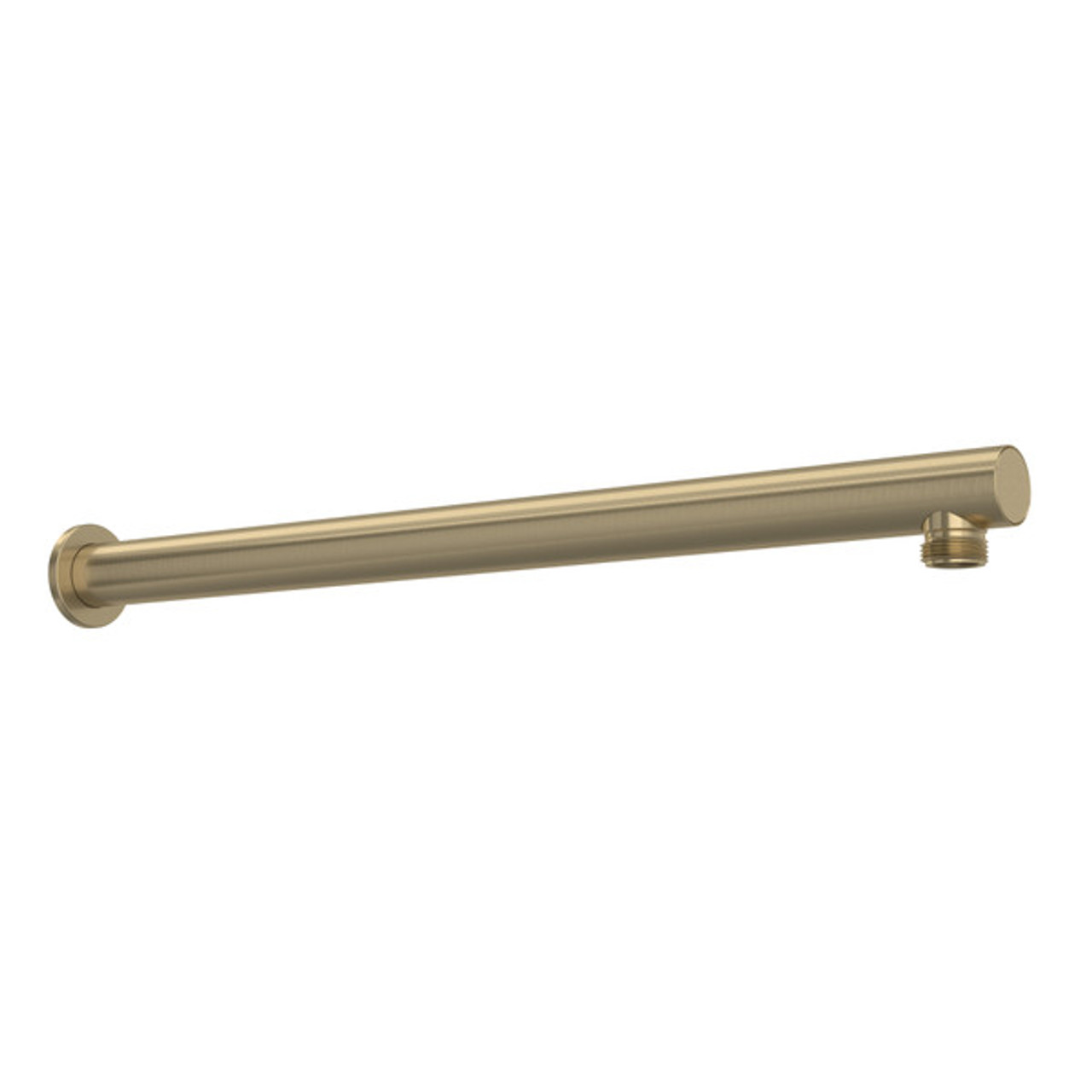 Rohl 150127SAAG 15-in Reach Wall Mount Shower Arm, Antique Gold
