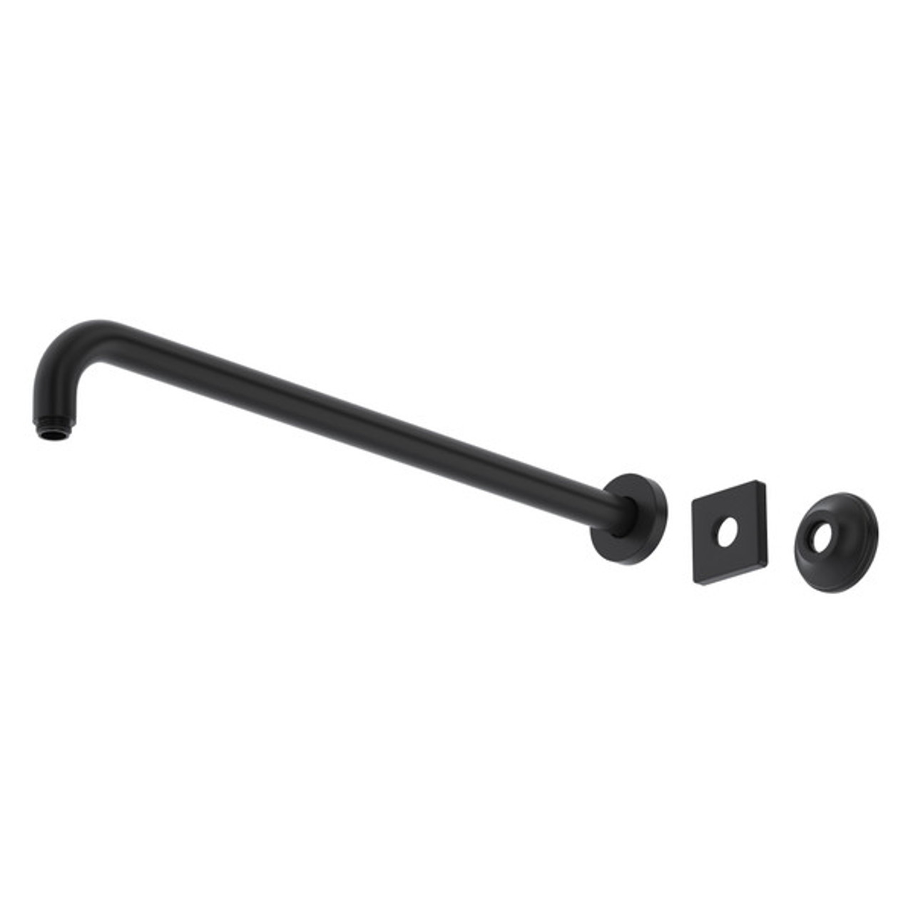 Rohl 200127SAMB 20-in Reach Wall Mount Shower Arm, Matte Black