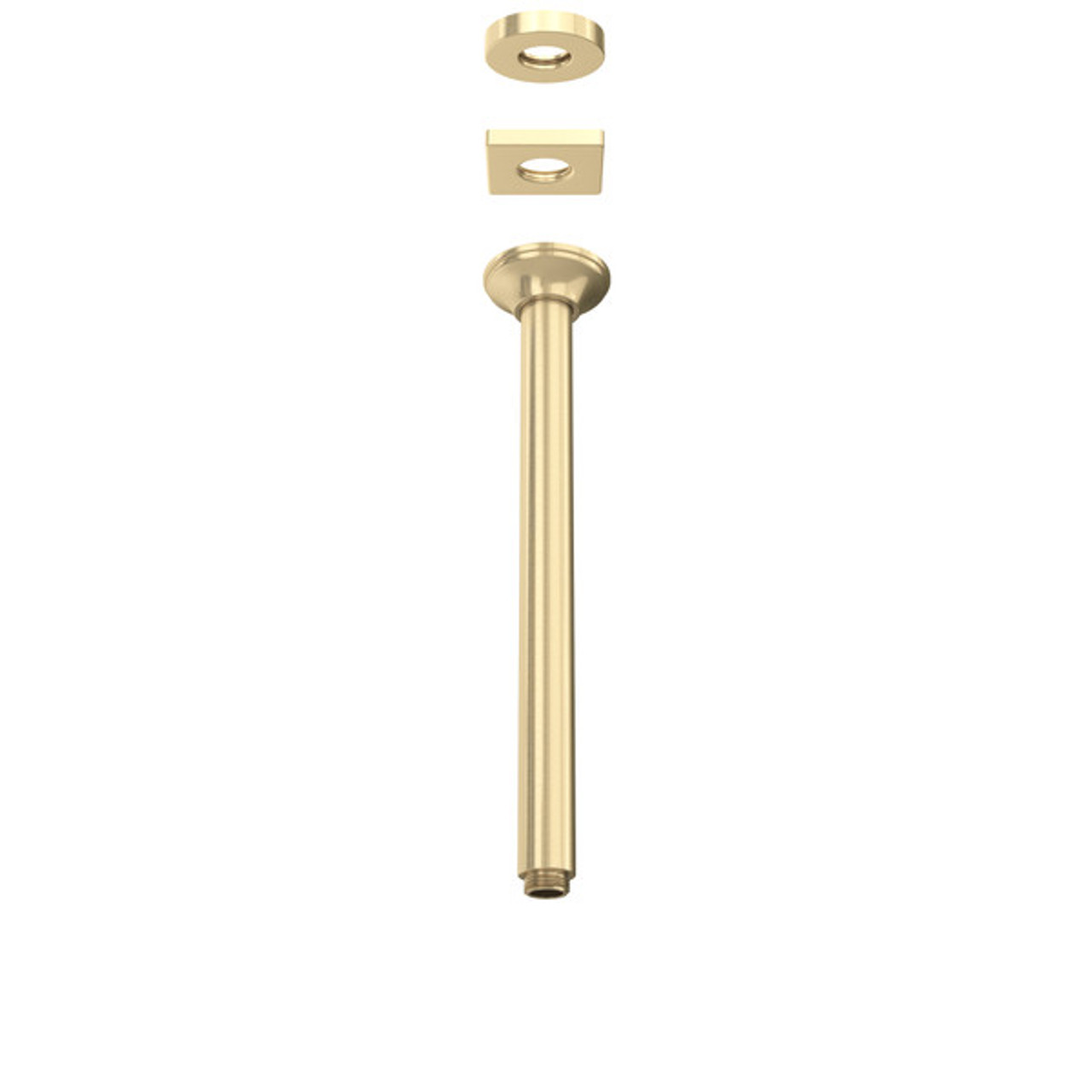 Rohl 1505/12AG 12 5/8-in Traditional Ceiling Mount Shower Arm, Antique Gold