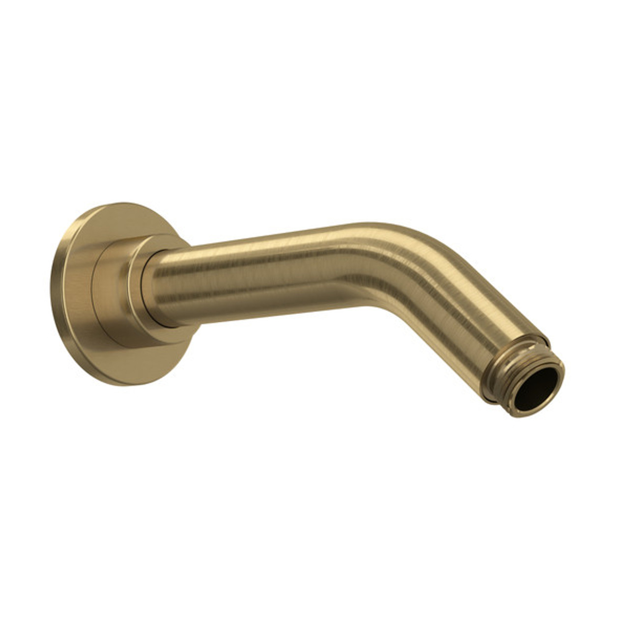 Rohl 70127SAAG 7-in Reach Wall Mount Shower Arm, Antique Gold
