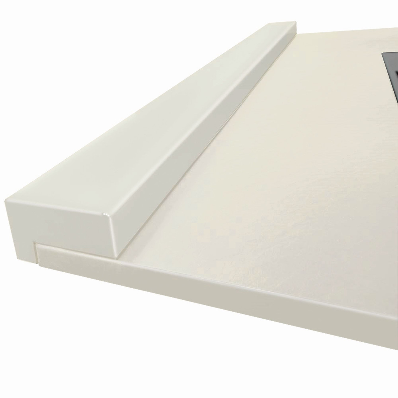 Transolid T80-32 Trimslate 80-in x 4.5-in x 2.75-in Trimmable Shower Base Threshold, Cameo