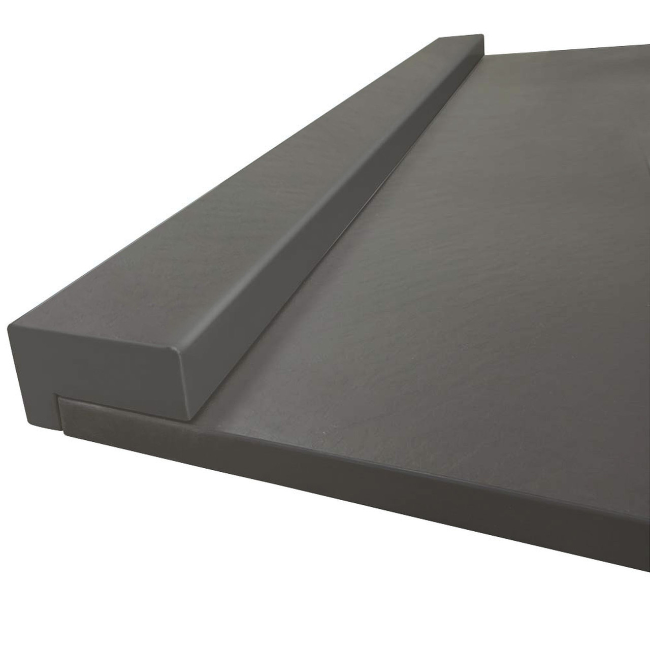 Transolid T80-40 Trimslate 80-in x 4.5-in x 2.75-in Trimmable Shower Base Threshold, Dark Grey