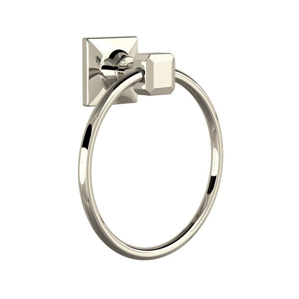AP25WTRPN Apothecary Towel Ring, Polished Nickel