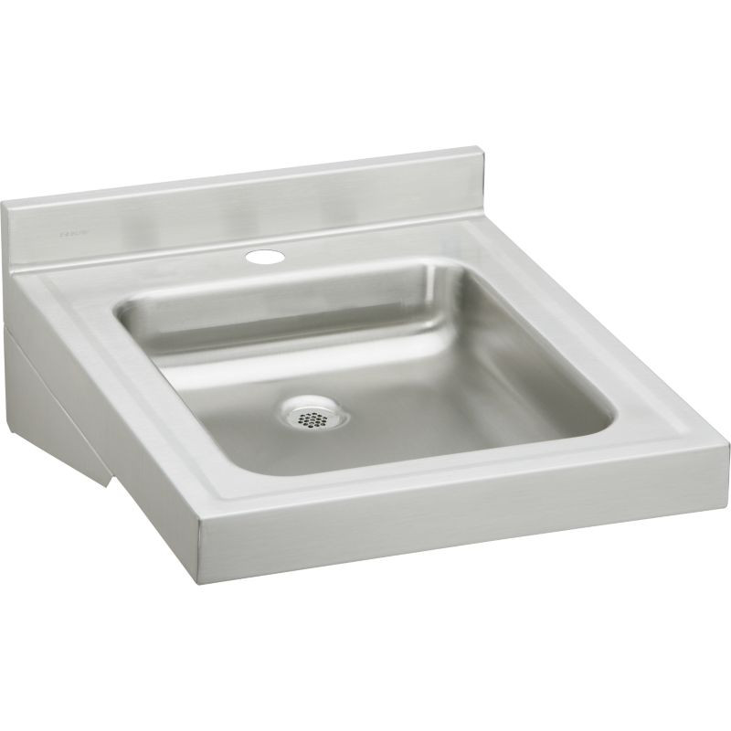Elkay WCL1923OSD1 Commercial Lavatory Sink with Single Faucet Hole in Buffed Satin