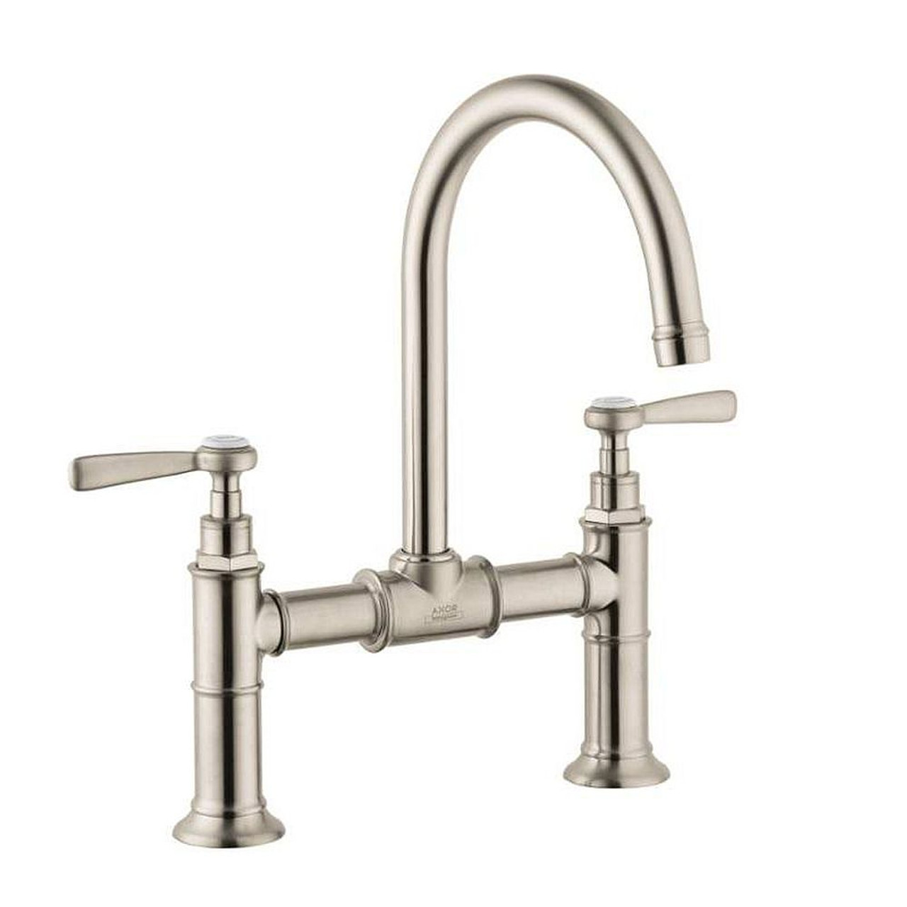 Axor 16511821 Bathroom Faucet Widespread Faucet with Lever Handles in Brushed Nickel Axor 16511821 Bathroom Faucet Widespread Faucet with Lever Handles in Brushed Nickel
