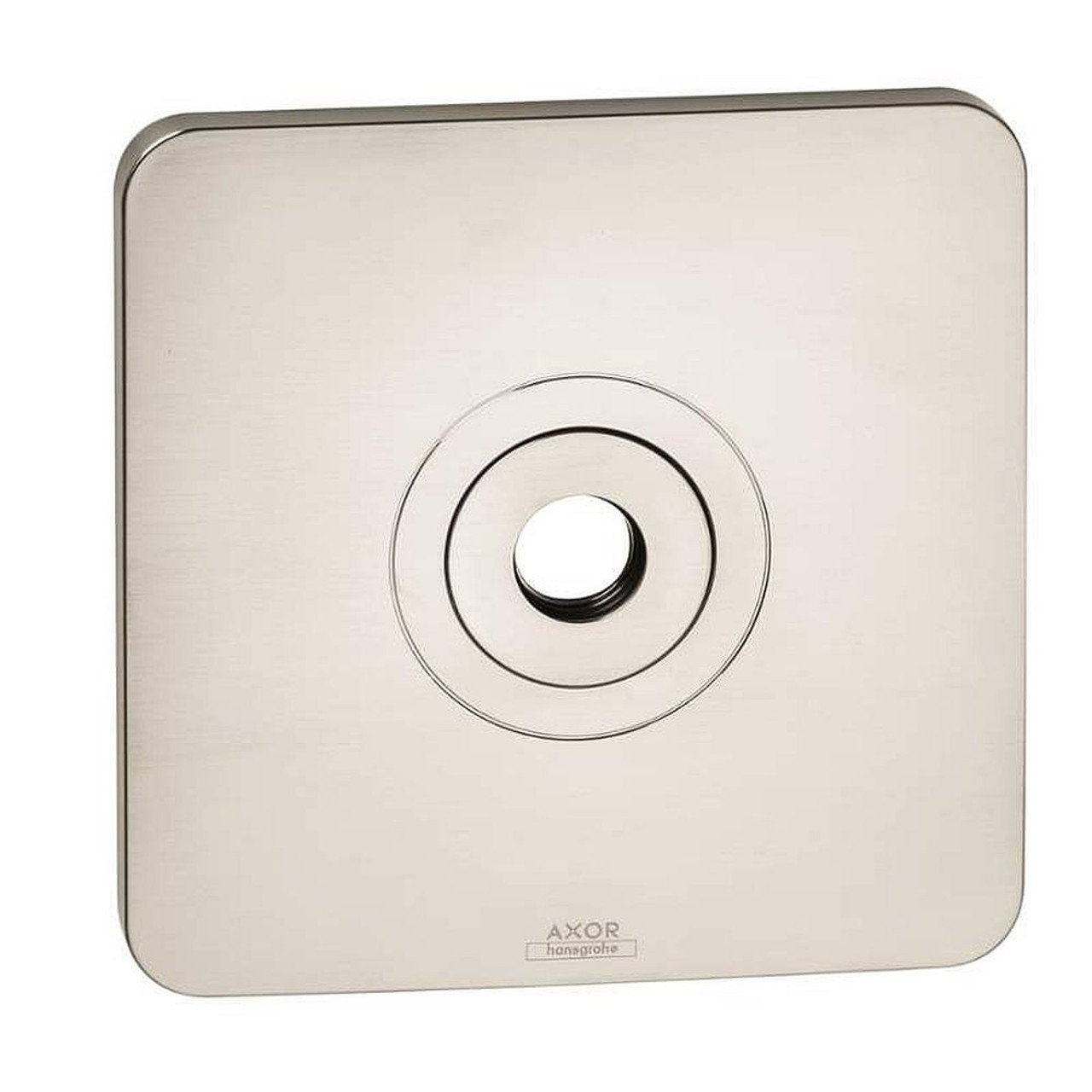 Shower Wall Escutcheon Square in Brushed Nickel