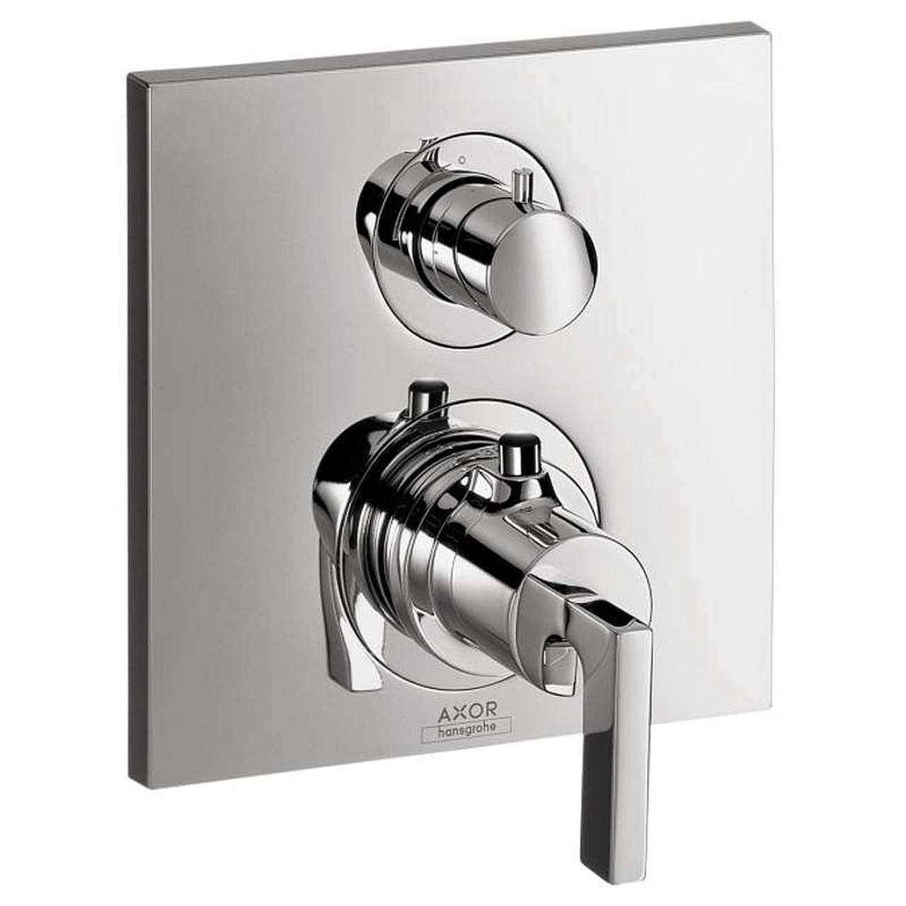 Axor 39720001 Thermostatic Valve Trim with Integrated Diverter and Volume Controls - Less Valve in Chrome