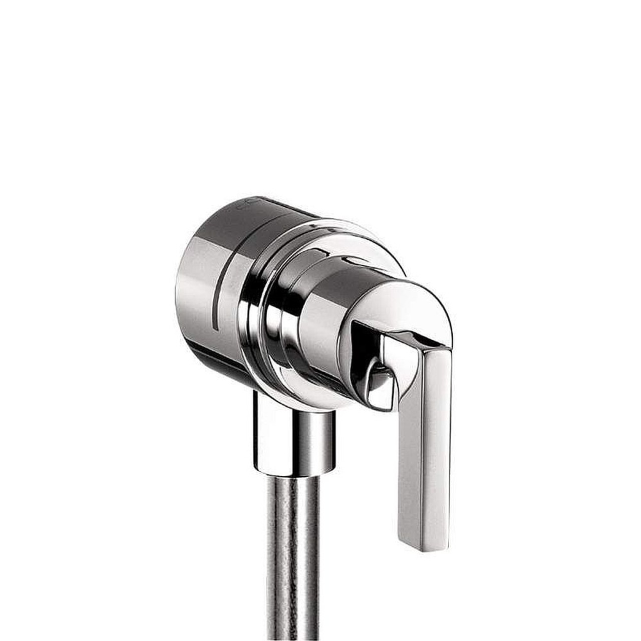 Wall Supply Elbow with Integrated Volume Control and Shut-Off - Lever Handle in Chrome