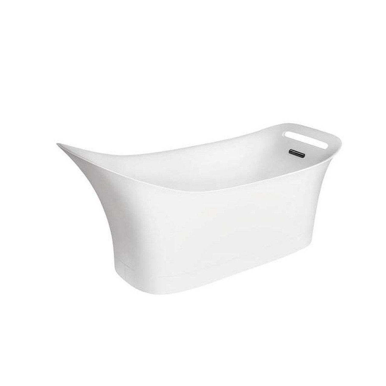 Axor 11440000 Urquiola  Soaking Bath Tub Free Standing with Drain and Overflow in White Axor 11440000 Urquiola  Soaking Bath Tub Free Standing with Drain and Overflow in White