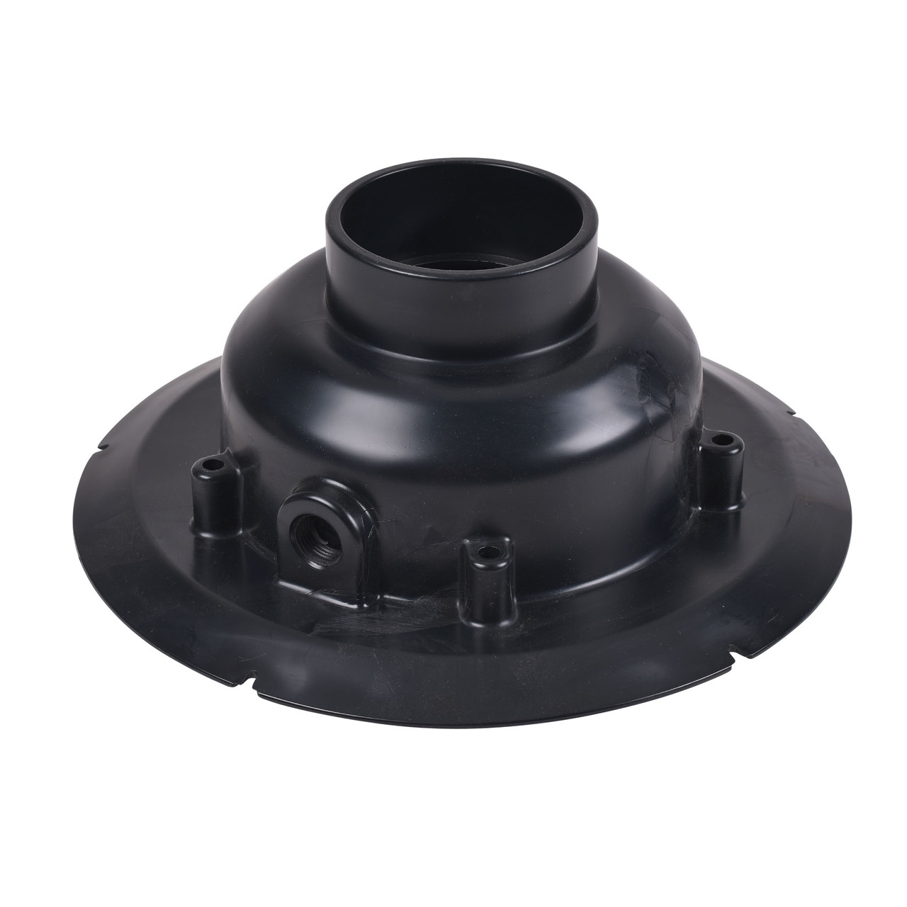 Drain 2" ABS Body Adjustable Commercial Hub with 8" Nickel Round Grate & Top