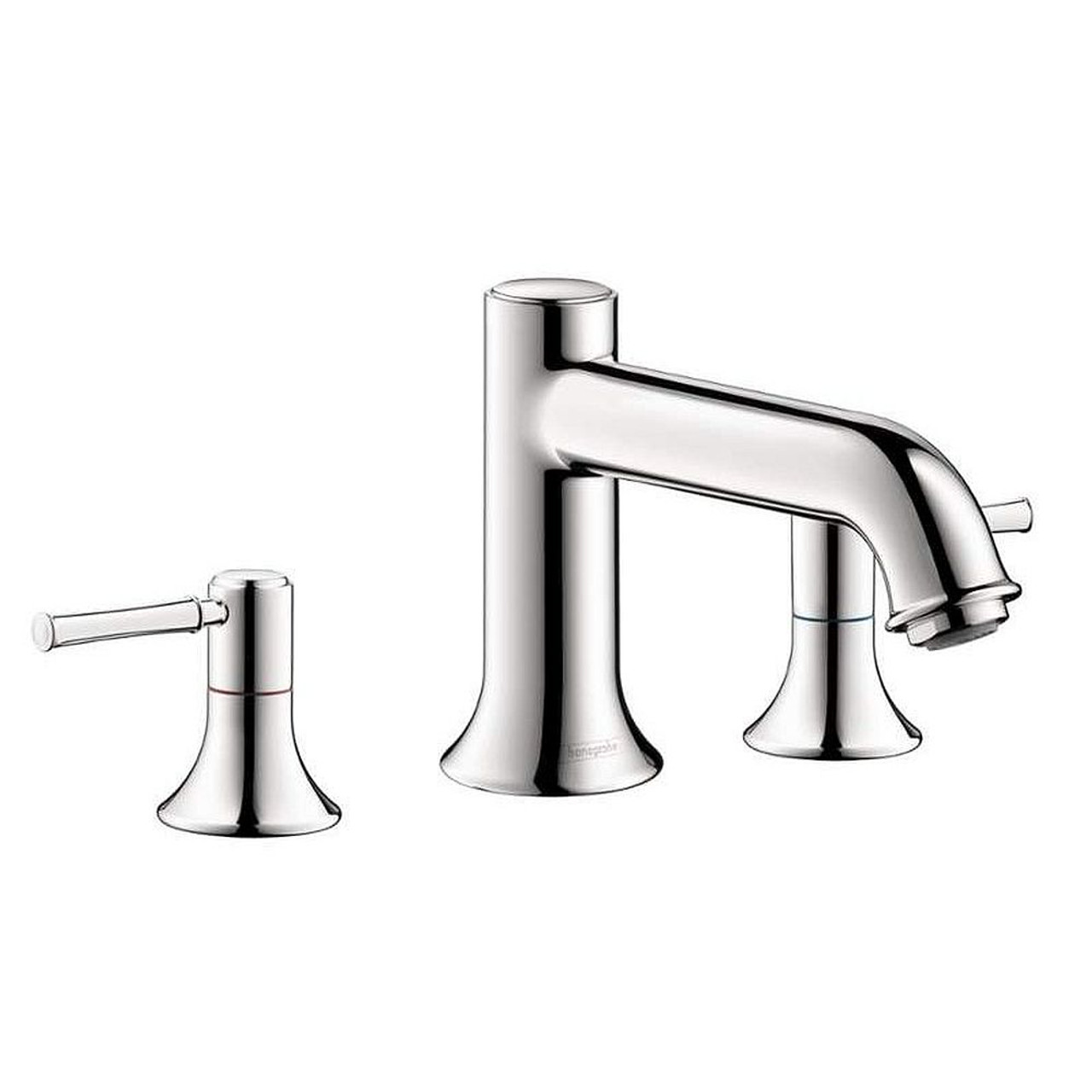 Hansgrohe 14313001 Talis C Roman Tub Filler Faucet Non Diverter with Metal Lever Handles Less Valve in Chrome Hansgrohe 14313001 Talis C Roman Tub Filler Faucet Non Diverter with Metal Lever Handles Less Valve in Chrome