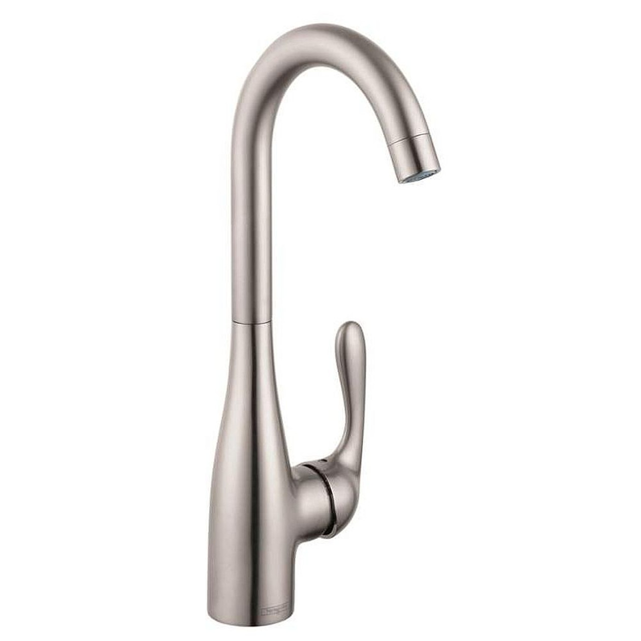 Hansgrohe 14801801 Allegro E High-Arch Bar Faucet with Quick Clean Aerator in Steel Optic