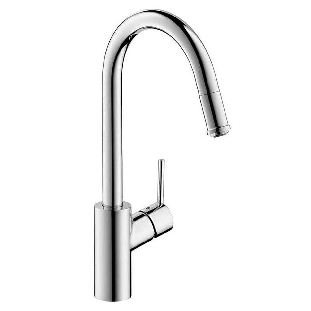 Hansgrohe 14872001 Talis S Pull-Down Kitchen Faucet with High-Arc Spout and Magnetic Docking in Chrome