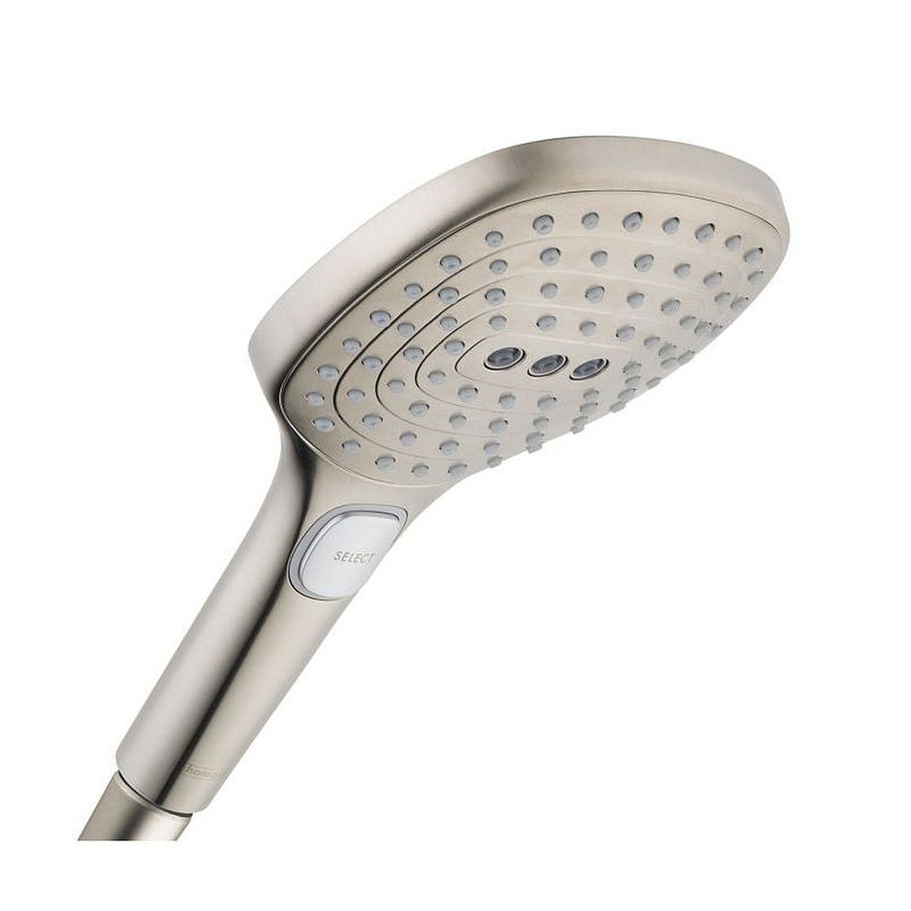 Hansgrohe Raindance Select E 26521821 Multi-Function Hand Shower with QuickClean and AirPower Technologies in Brushed Nickel