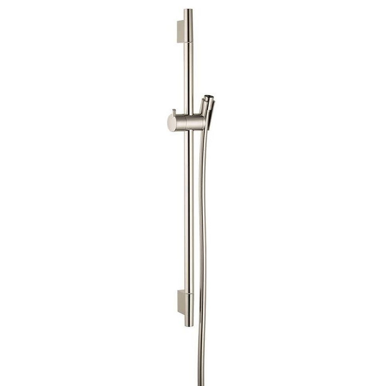 Hansgrohe 28632820 Unica S Slide bar 24in with 63in TechnifleHose in Brushed Nickel Hansgrohe 28632820 Unica S Slide bar 24in with 63in TechnifleHose in Brushed Nickel
