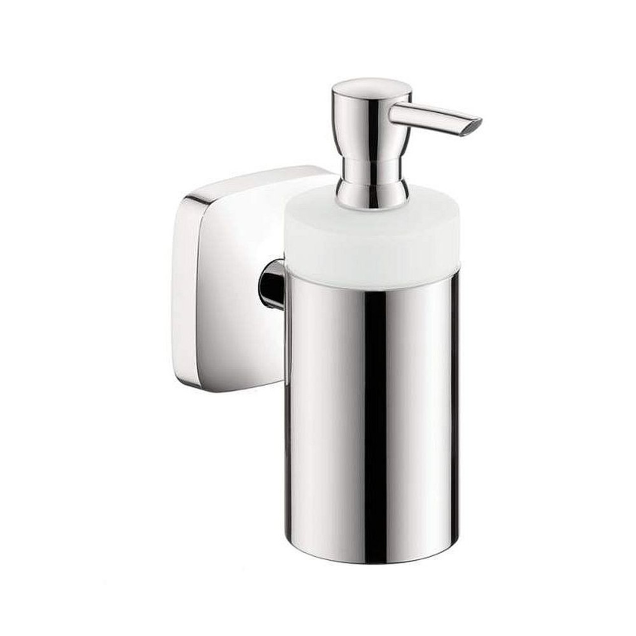 Hansgrohe 41503000 PuraVida Soap Dispenser Wall Mounted with 8oz Capacity in Chrome Hansgrohe 41503000 PuraVida Soap Dispenser Wall Mounted with 8oz Capacity in Chrome