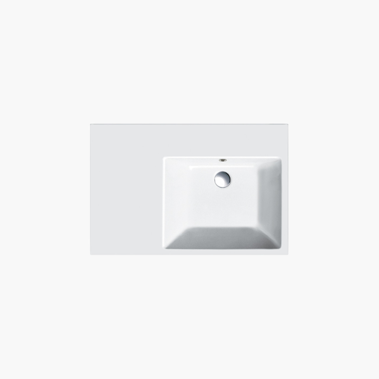 75 Series 29.53-in W x 19.69-in L Sink White 75 Series 29.53-in W x 19.69-in L Sink White