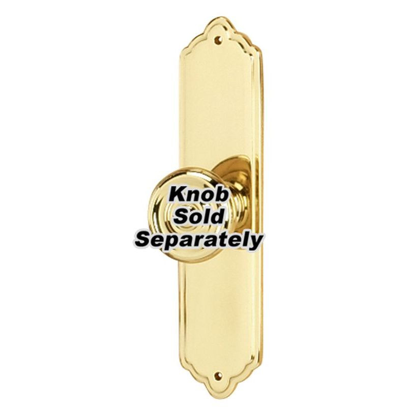 Escutcheon Traditional 4-in in Polished Brass