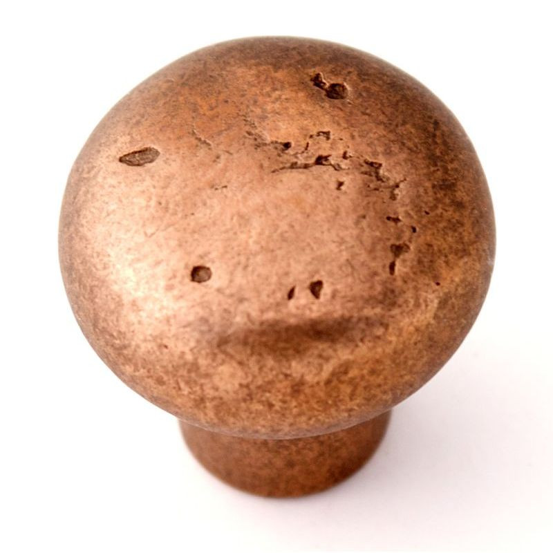 Knob Rustic 1-1/2-in in Rust Bronze