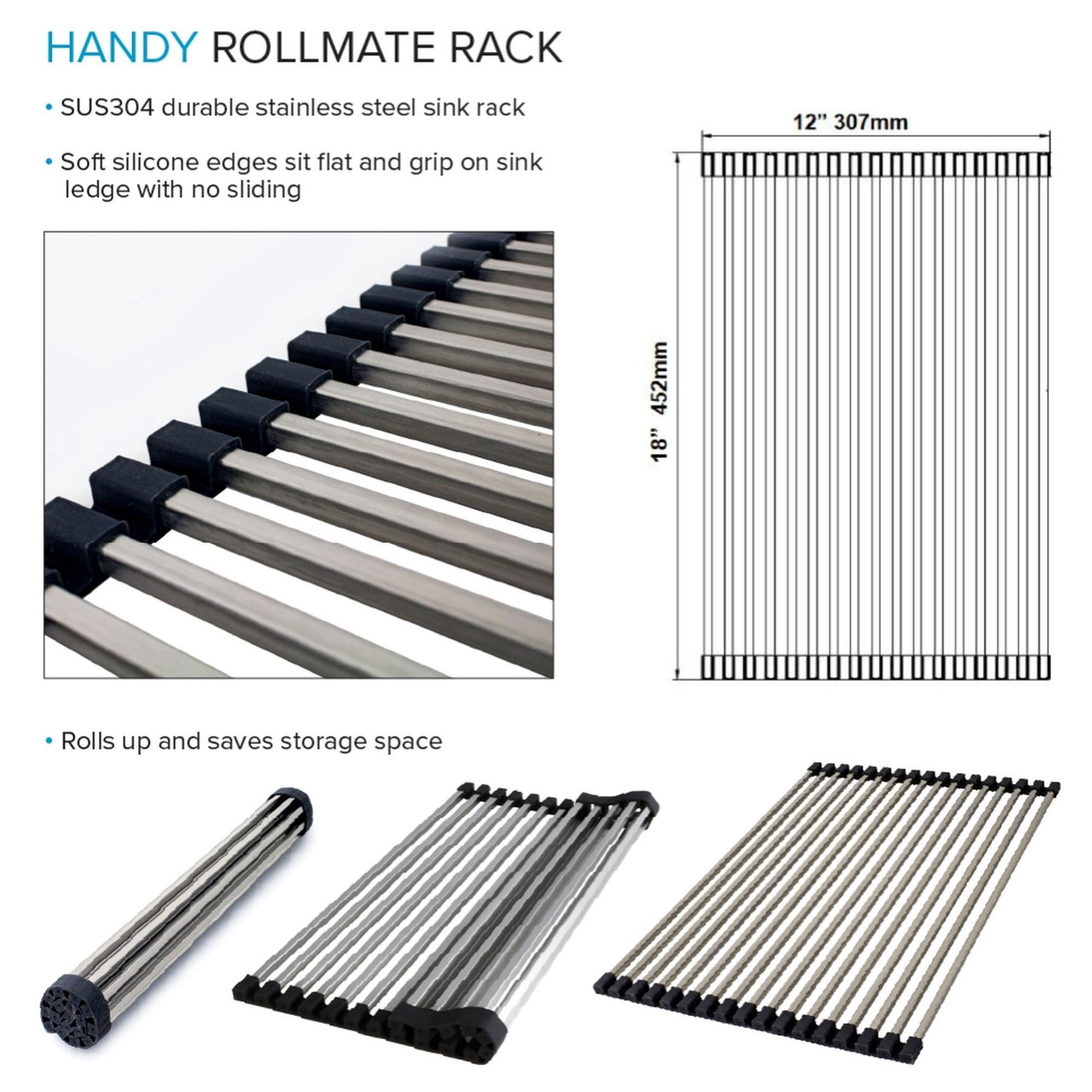 LSA3-252212-BS 25-in x 22-in x 12-in Stainless Steel Dual-Mount Laundry/Utility Sink Kit with Faucet and Accessories