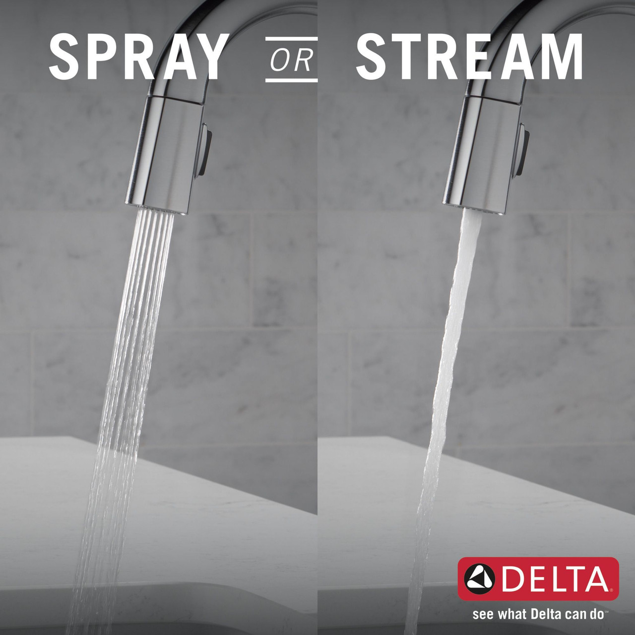 9991-AR-PR-DST Monrovia Single Handle Pull Down Bar or Prep Faucet, Lumicoat Arctic Stainless