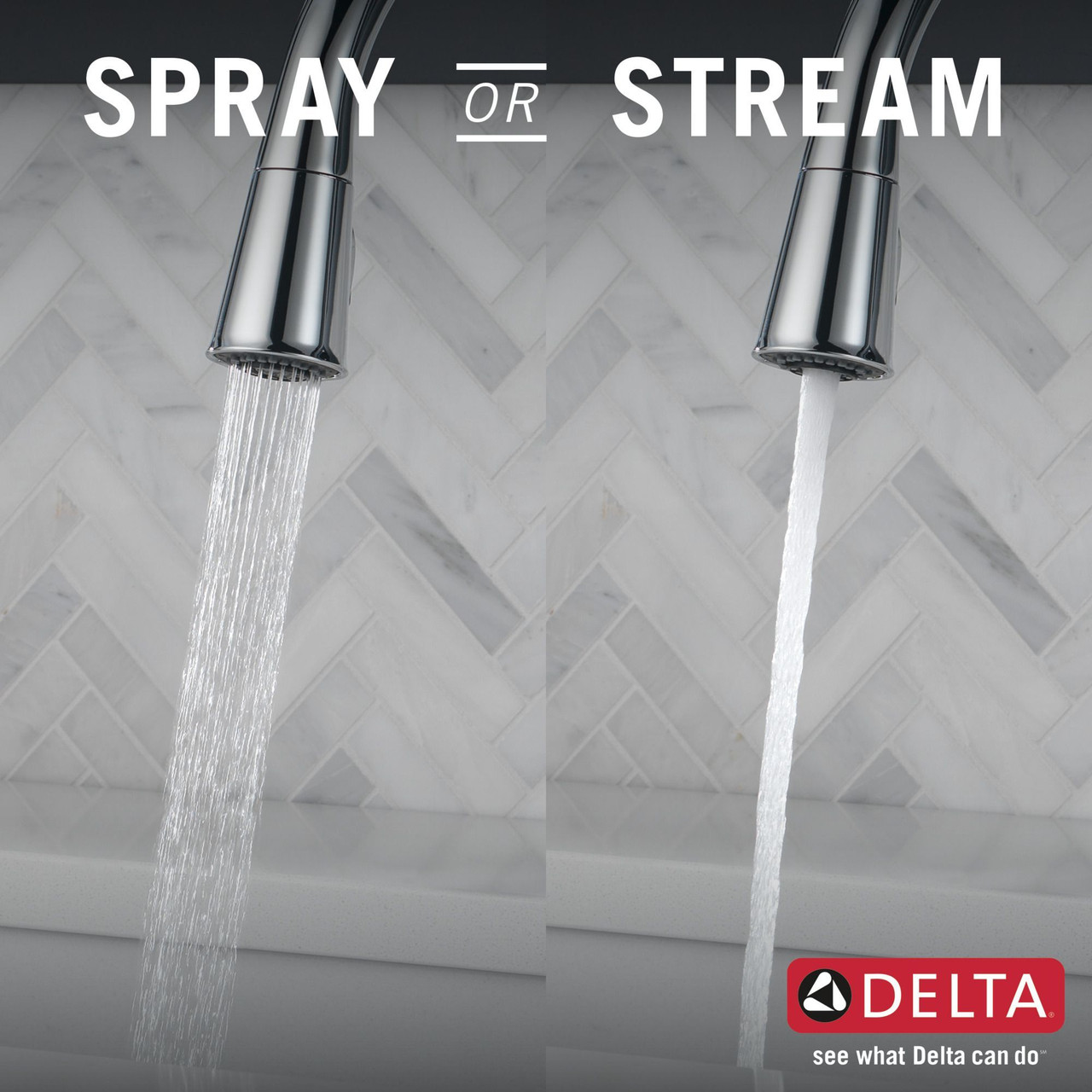 9110-DST Westville Single Handle Pull Down Kitchen Faucet, Chrome