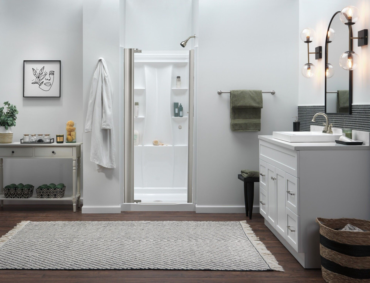 25911LF-SS Foundations Two Handle Centerset Bathroom Faucet Stackout, Stainless