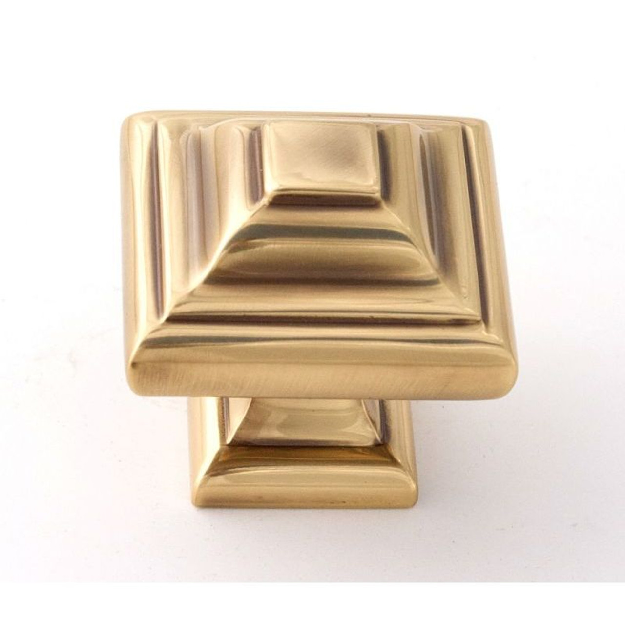 Alno Geometric A1525-PA Knob Transitional 1-1/4-in in Polished Antique